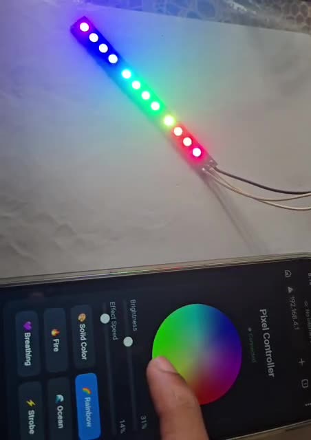 create custom pixel led panels with embedded esp32 web control firmware