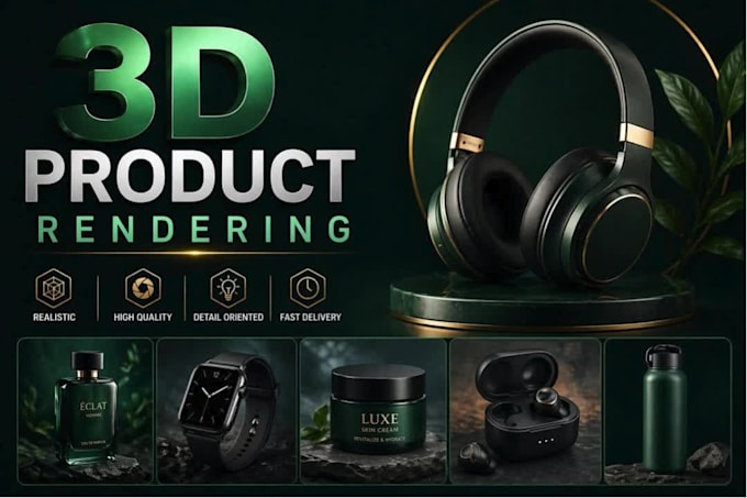 do 3d product rendering, product design, modelling, product rendering, 3d design