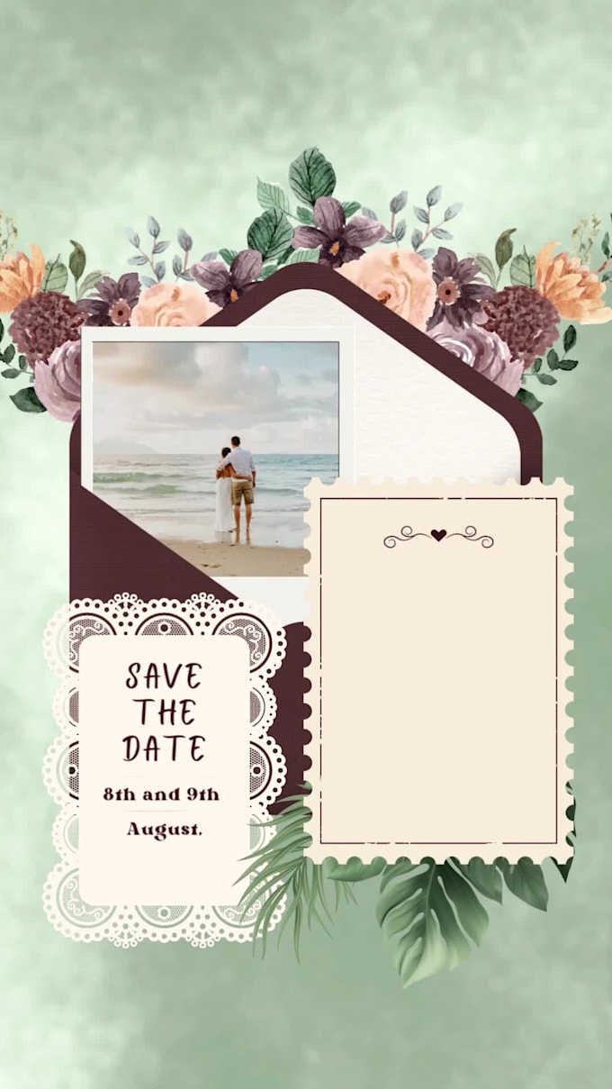 create beautiful digital invitation video