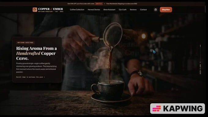turn your static website into a moving experience