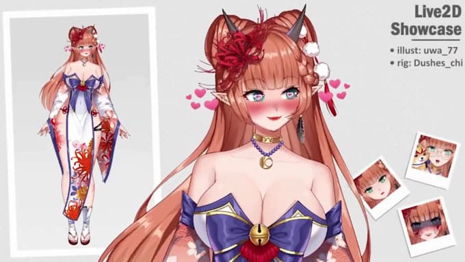 design  and rig live2d vtuber model, anime vtuber, nsfw vtuber, vtuber model