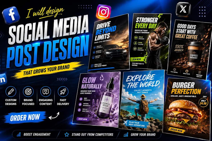 design social media post creatives and instagram post