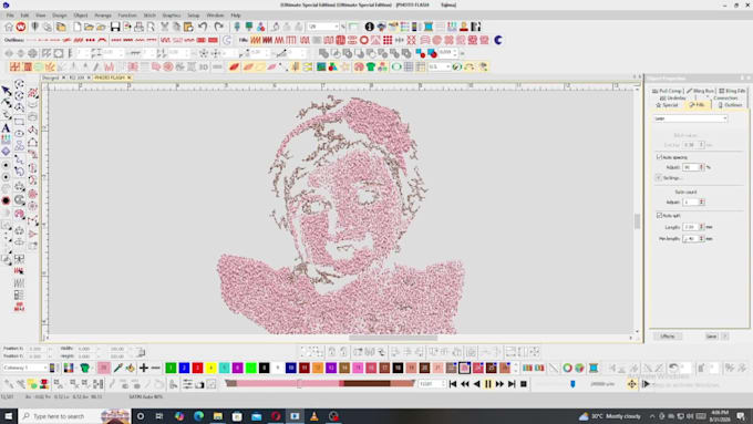do custom embroidery digitizing file