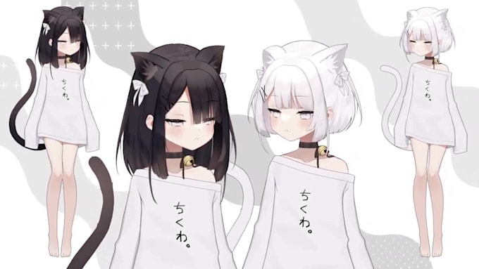 create custom vtuber model, live2d vrm rigging, and convert vrchat avatar, vroid