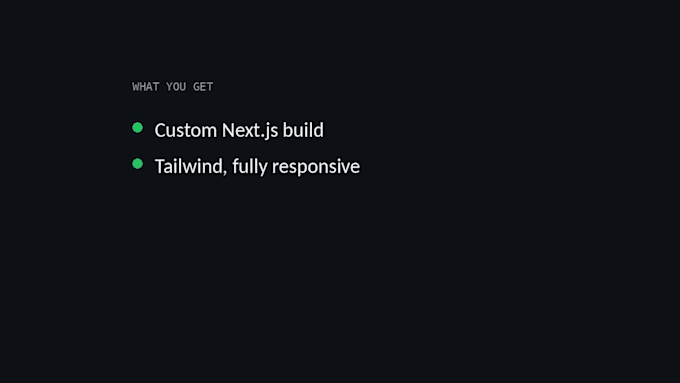 build a fast nextjs landing page for your startup
