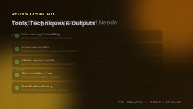 automate and clean your excel spreadsheets with formulas and dashboards