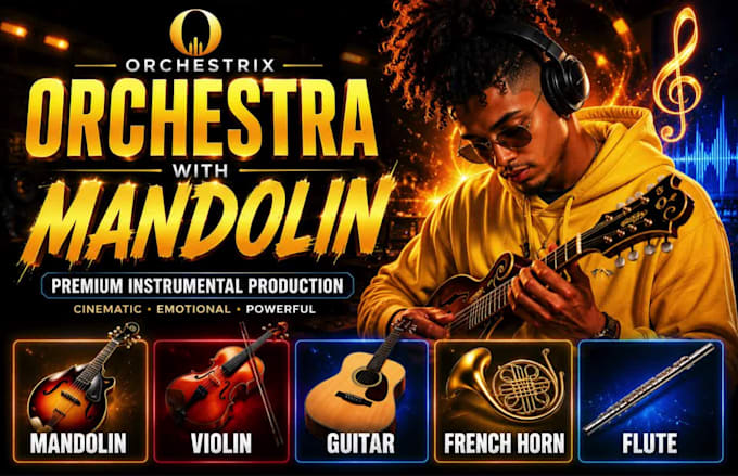 record mandolin, french horn or flute instrumentals