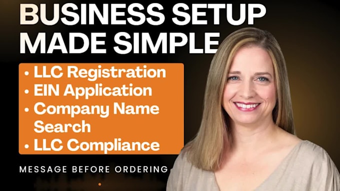 assist with llc registration, ein formation and compliance