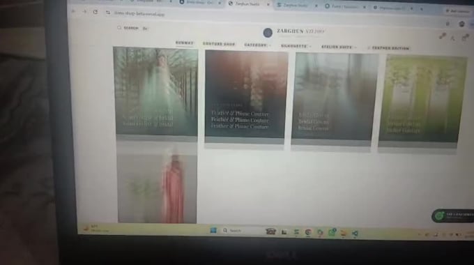 develop modern boutique ecommerce bridal website with nextjs