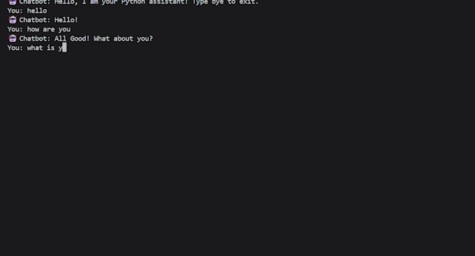 create simple python scripts and beginner chatbot projects