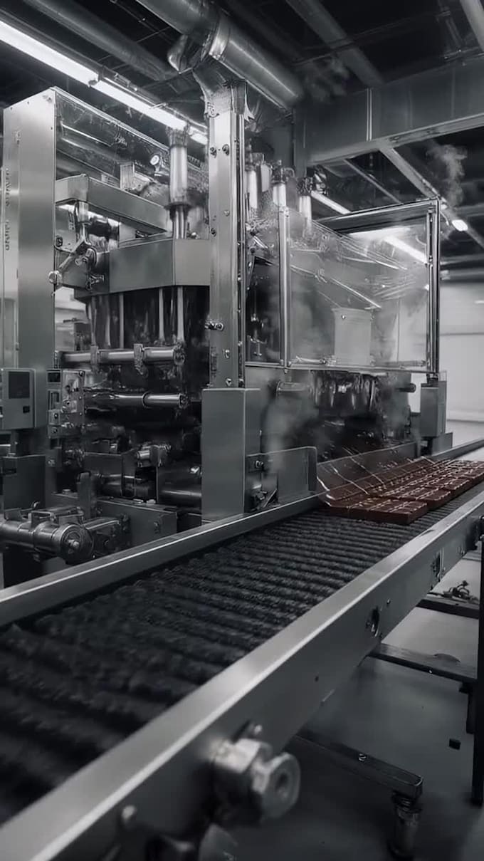 create realistic 3d factory process and manufacturing animation