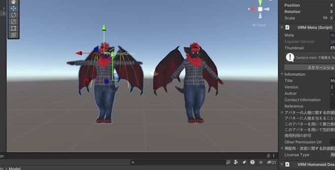 craft custom vrchat avatar 3d model and rig