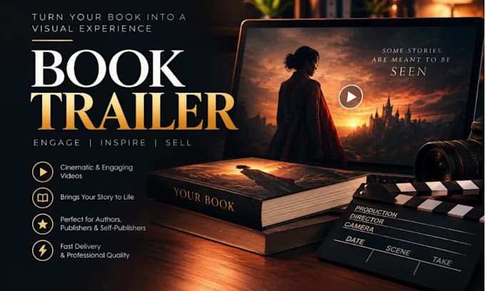 create a cinematic book trailer, book teaser
