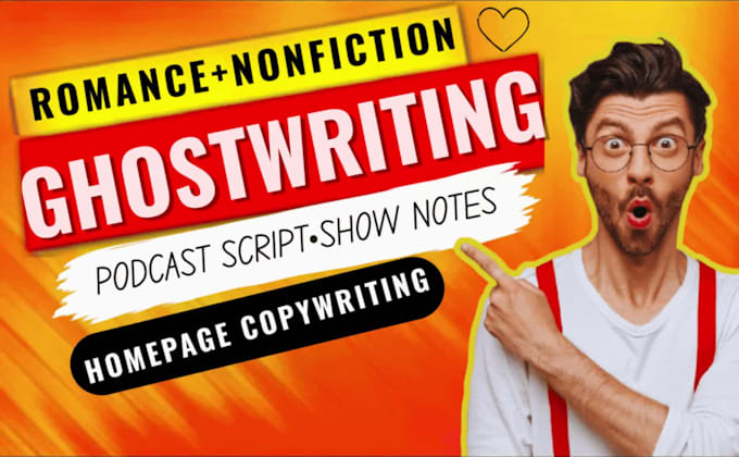 ghostwrite engaging romance and nonfiction content