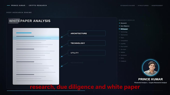 do crypto research with tokenomics and whitepaper analysis