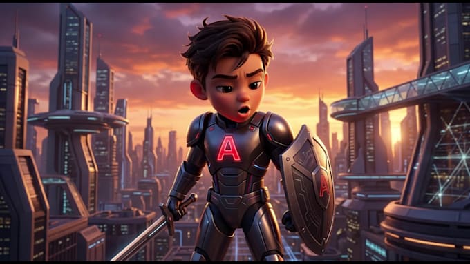 create a pixar style 3d ai animated video