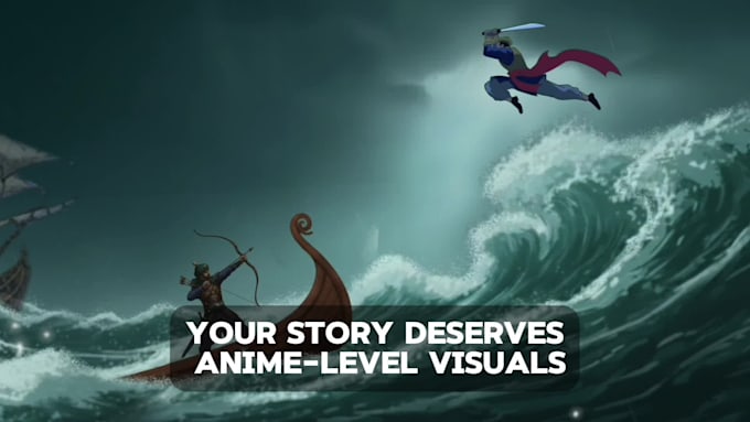 make high quality 2d anime style animation