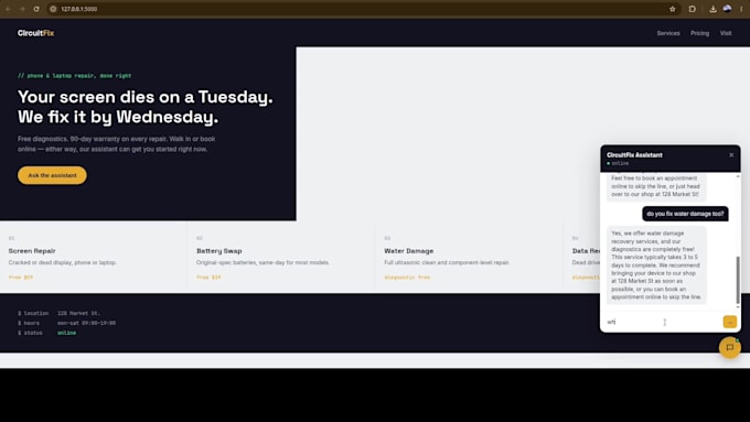 build a custom ai chatbot for your website or business