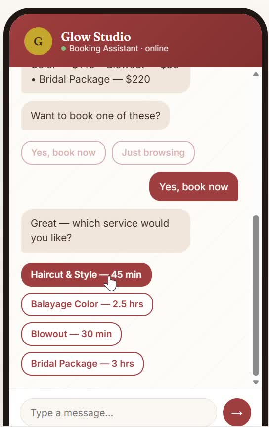 build an ai chatbot agent for whatsapp, website, instagram