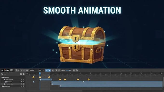 animate your 2d game assets and items in spine 2d