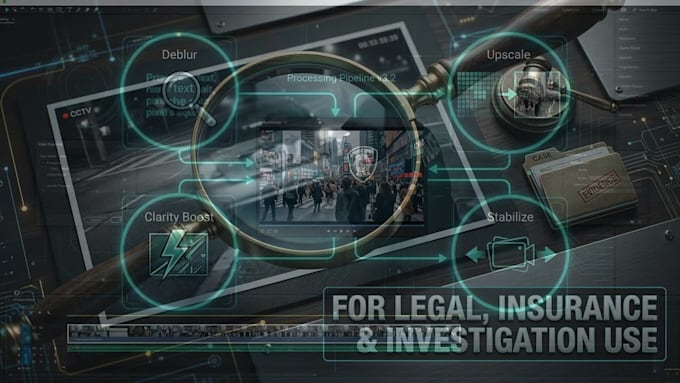 do forensic cctv and video enhancement, deblur, and clarity
