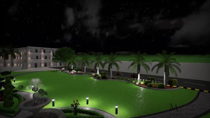 do landscape 3d designing using realtime landscape or sketchup