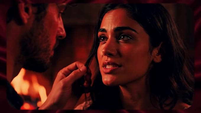 create a cinematic paranormal romance book trailer that captivates
