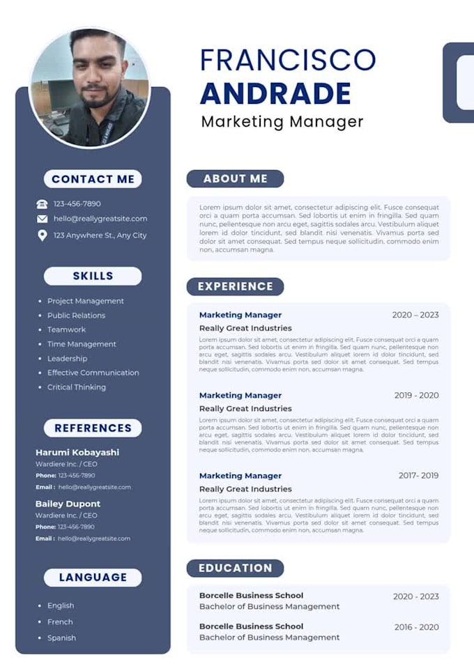 write, rewrite, and redesign a professional ats resume and CV