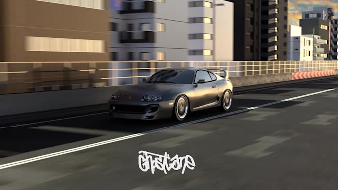 make your car into rolling animation for wallpaper or reel