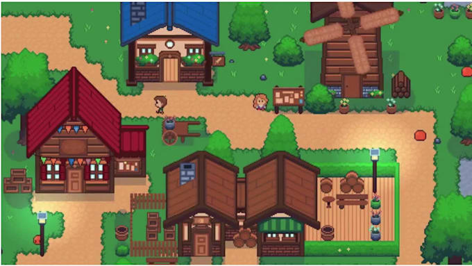 Create 8 bit animation sprite sheet background environment landscape ...