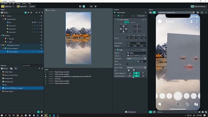 create a custom 3d vtuber avatar , face tracking for lens studio streaming