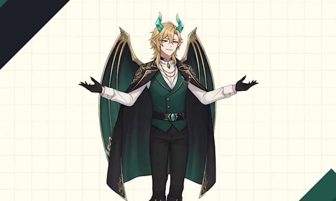 create 3d vtuber model vrm avatar 52 arkit rigging for warudo and vseeface