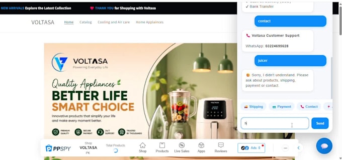 design  shopify store with custom homepage and ai chatbot