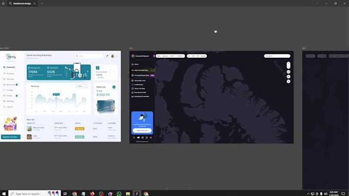design admin panel web application saas dashboard ui ux