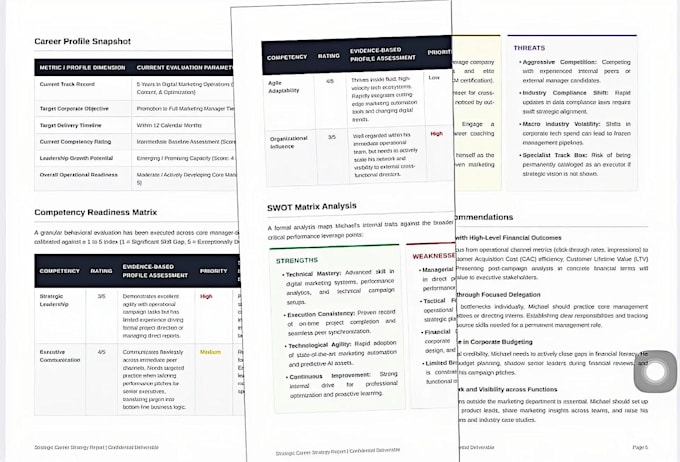 create a personalized career growth and promotion plan