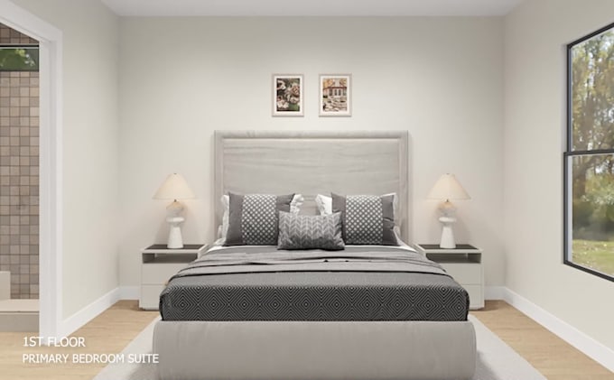 create 2d floor plan and 3d floor plan rendering