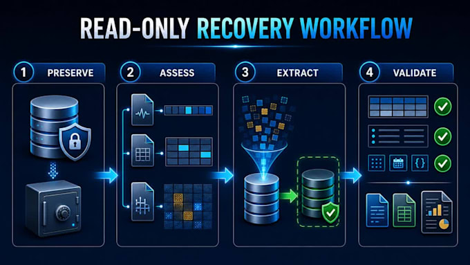 provide postgresql data recovery when the database will not start