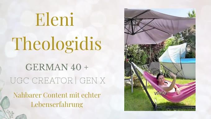 create german ugc for gen x
