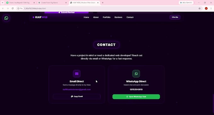 professional HTML CSS javascript website