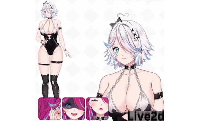 custom live2d vtuber model live2d vtuber commission anime live2d vtuber rigging