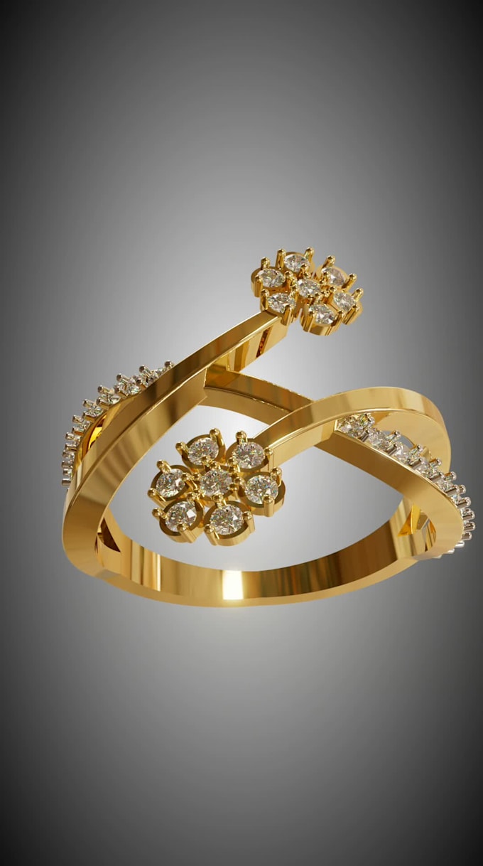 jewelry cad design for 3d printing and rendering