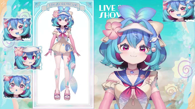 draw and rig 2d vtuber model, live 2d rigging, anime avatar, vtuber rigging anim