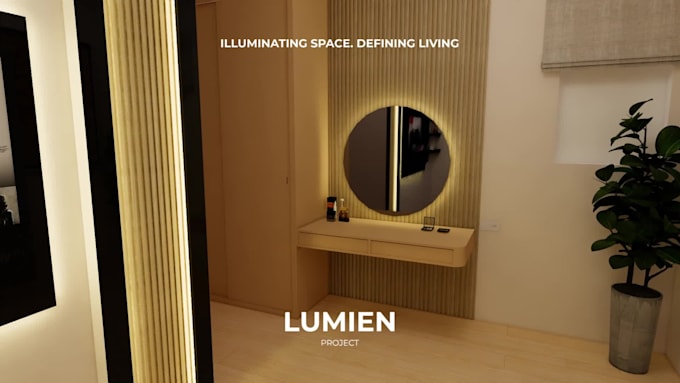 design your luxury bedroom and 3d render