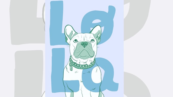 draw custom digital pet portrait illustrations