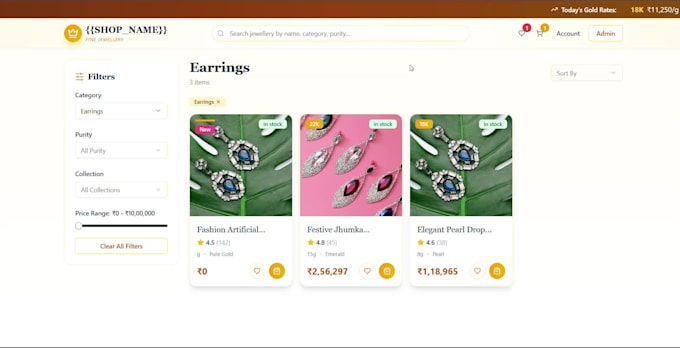 develop a full stack website