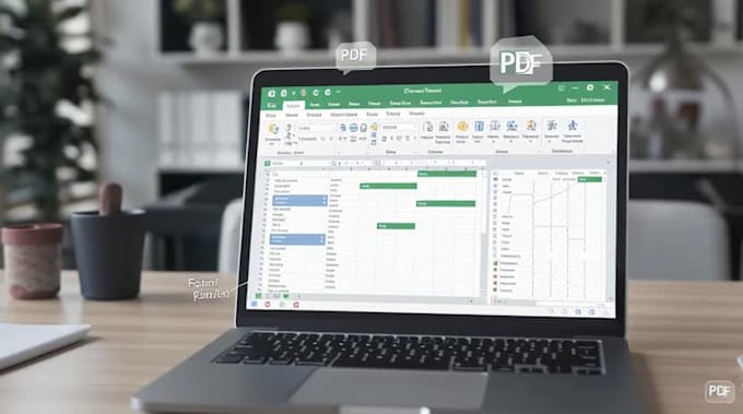 do PDF to excel data conversion