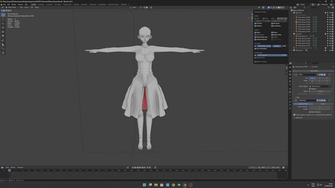 make a 3d character for unity3d and unreal