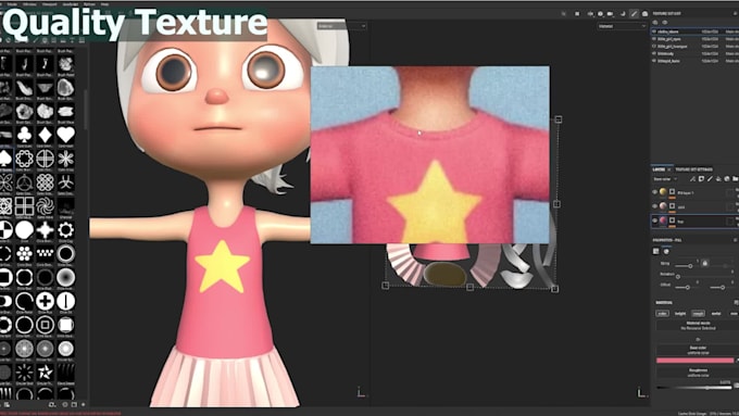 create professional stylized textures and uvs