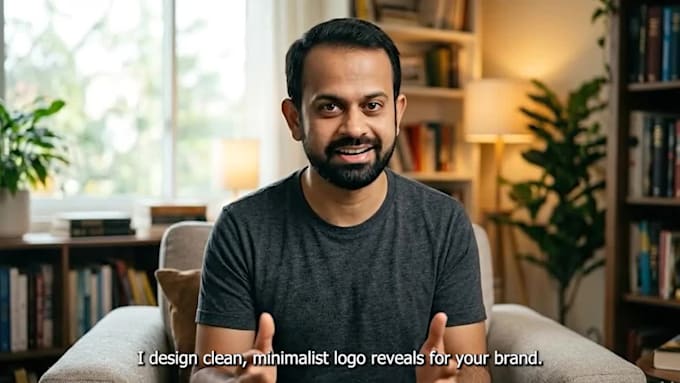 design a clean minimalist logo reveal for your brand