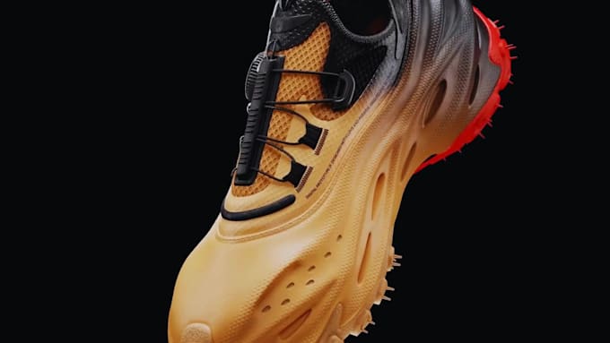 create 3d sneaker design for animation, 3d sneaker animation, custom shoe model